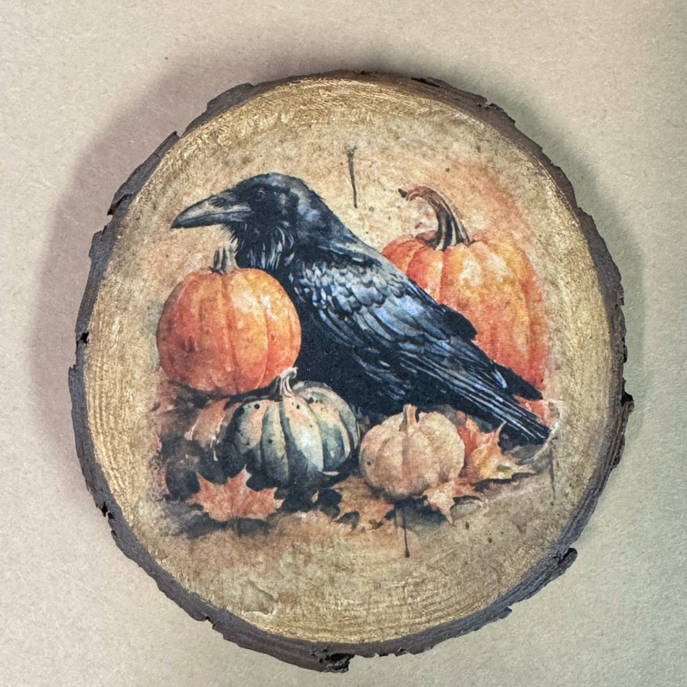 Halloween/Fall Home Decor For Wall, Tabletop or as Ottoman Tray with Coasters - Picture 3 of 7